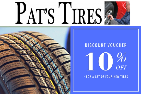 Pat s Tires Coupon 10 Off On New Four Tires Pat s Tire